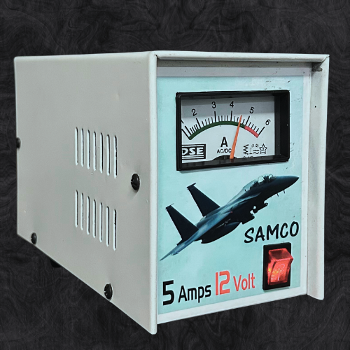 12V 5A SMPS battery charger with analog display for car and bike batteries