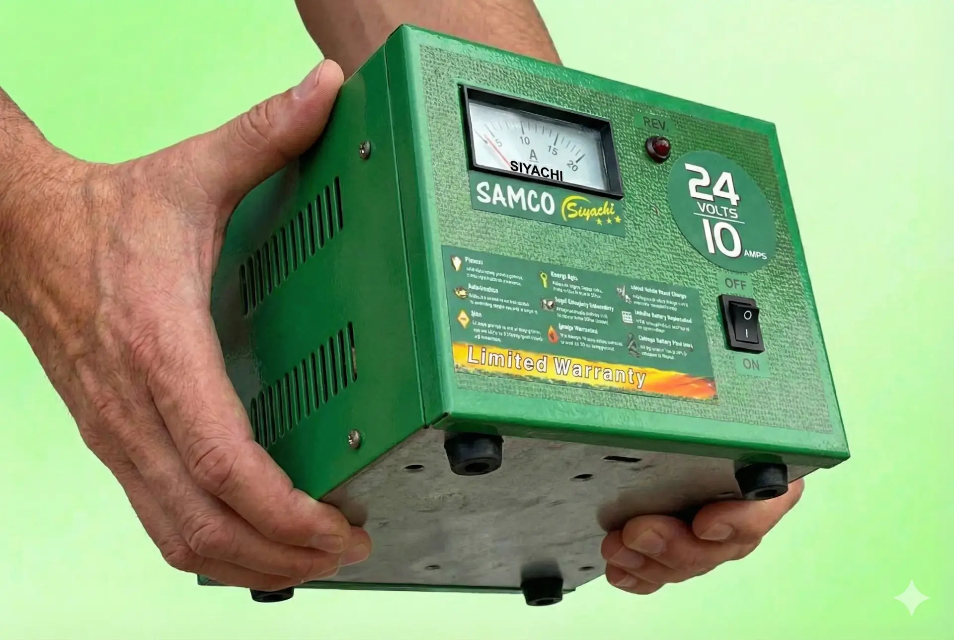 Automatic Inverter Battery Charger 24V 10A – Heavy Duty Commercial Use (SAMCO BATTERY)