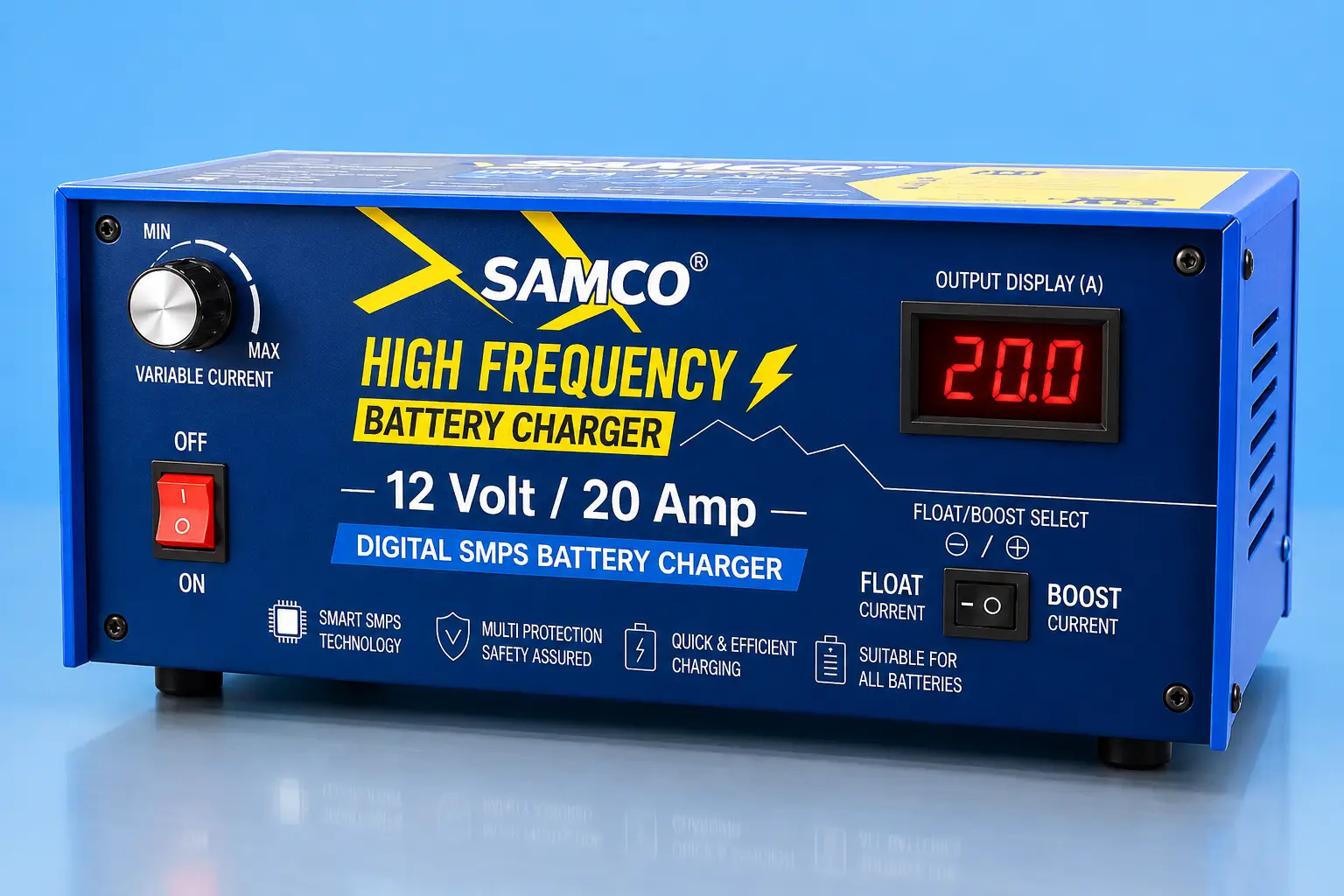 12V 20A High-Frequency Digital SMPS Battery Charger