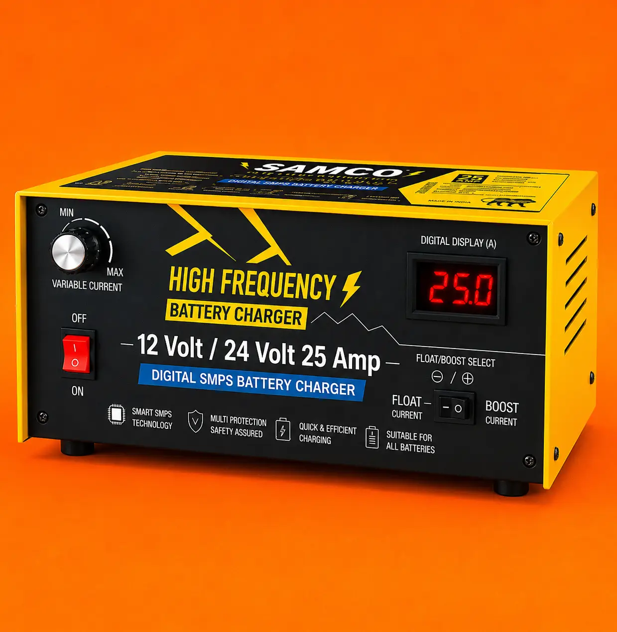 12V / 24V 25A Digital SMPS Battery Charger