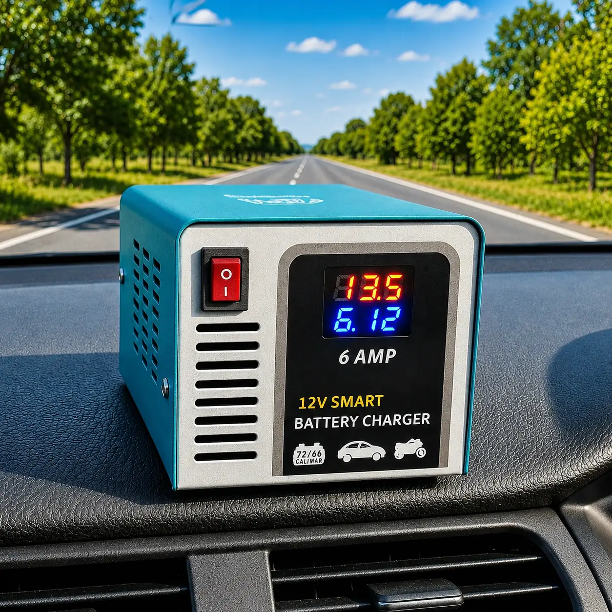 12V 6A Smart Car Battery Charger