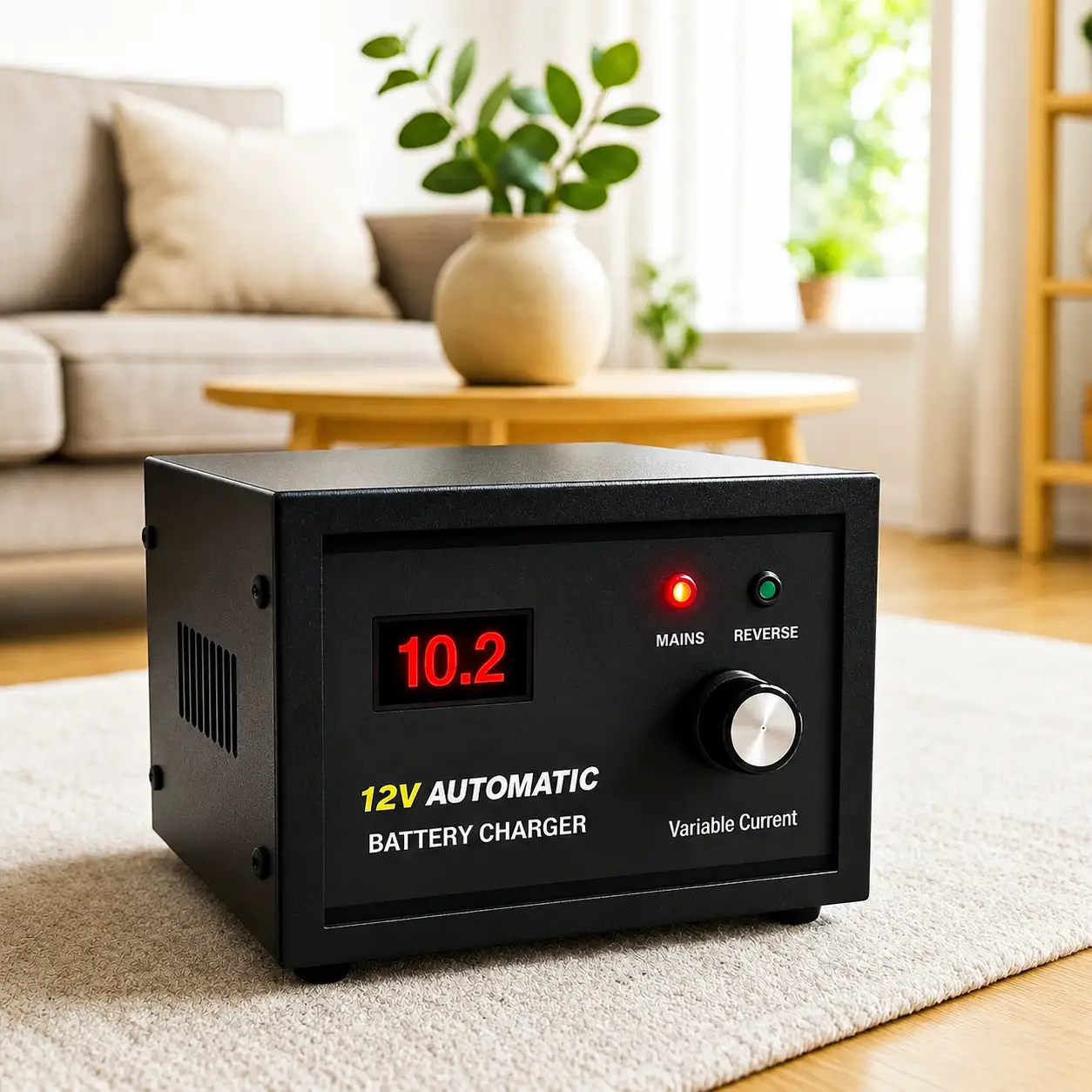 12V 10A Automatic Variable-Current Battery Charger