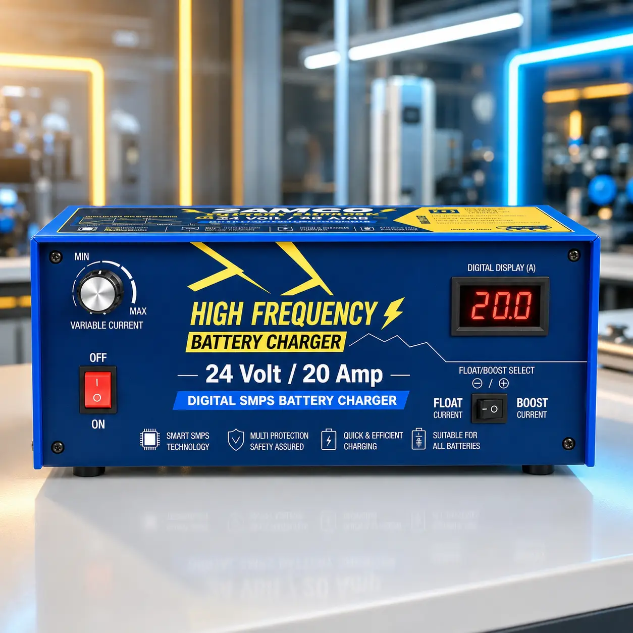 24V 20A High-Frequency Battery Charger